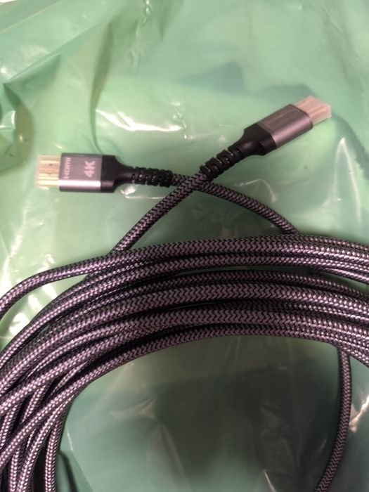 Cabo HDMI 4K Looyotul de 15 m, cabo HDMI 2.0 de alta velocidade 4K a 6