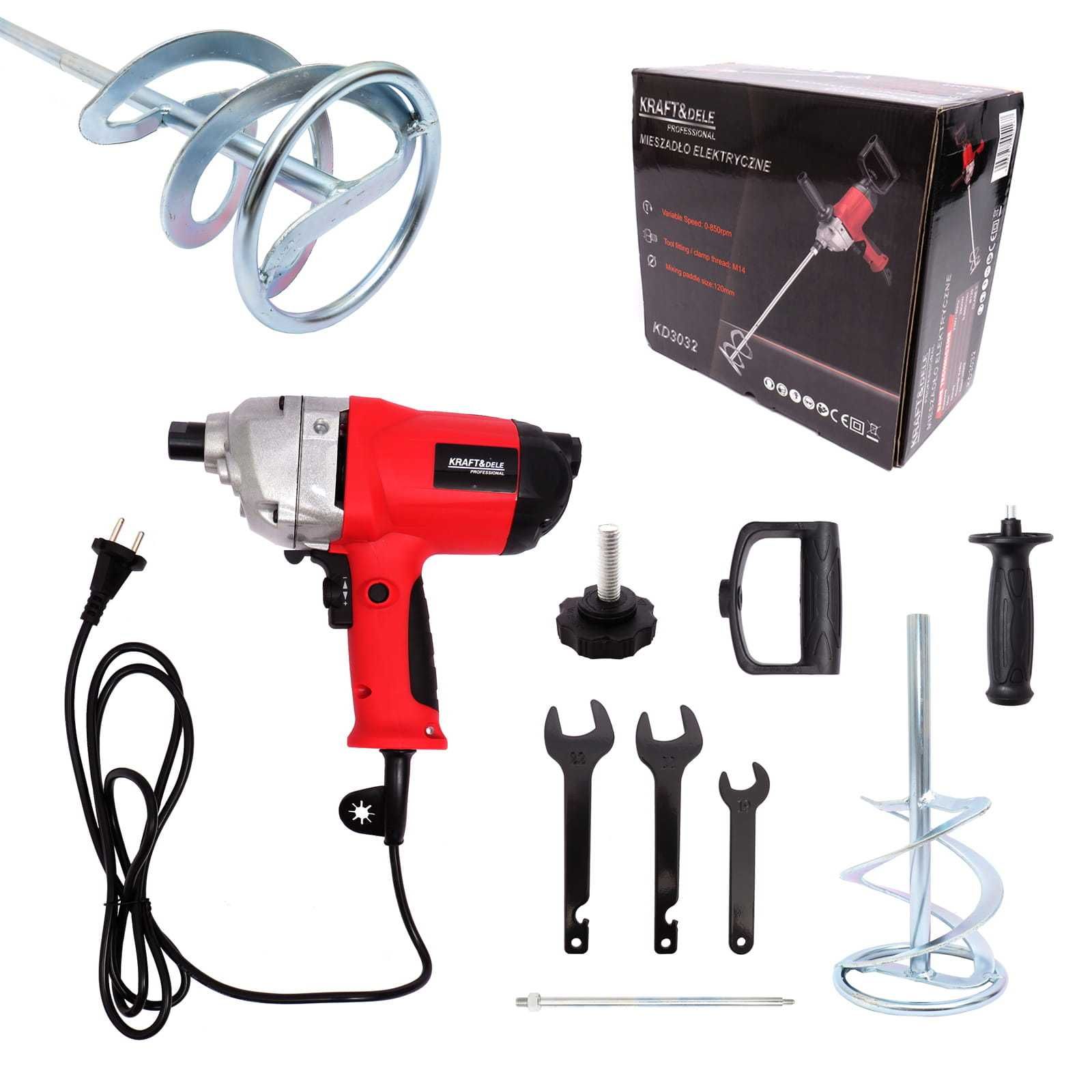 KRAFT&DELE Mieszadło Gipsu Betonu Elektryczne Mieszarka 2800w KD3032