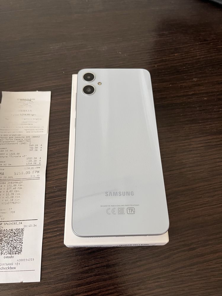 SAMSUNG Galaxy A05 4/128Gb SM-A055F Dual Sim Silver