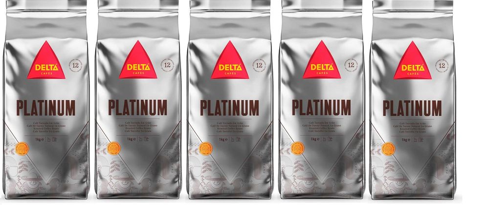 5kg Café Delta Platinum Platina em Grão ao melhor preço - Lote fresco