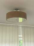 Lampa sufitowa ze szkłem mleczna Loftowa Skandynawski styl 50 cm