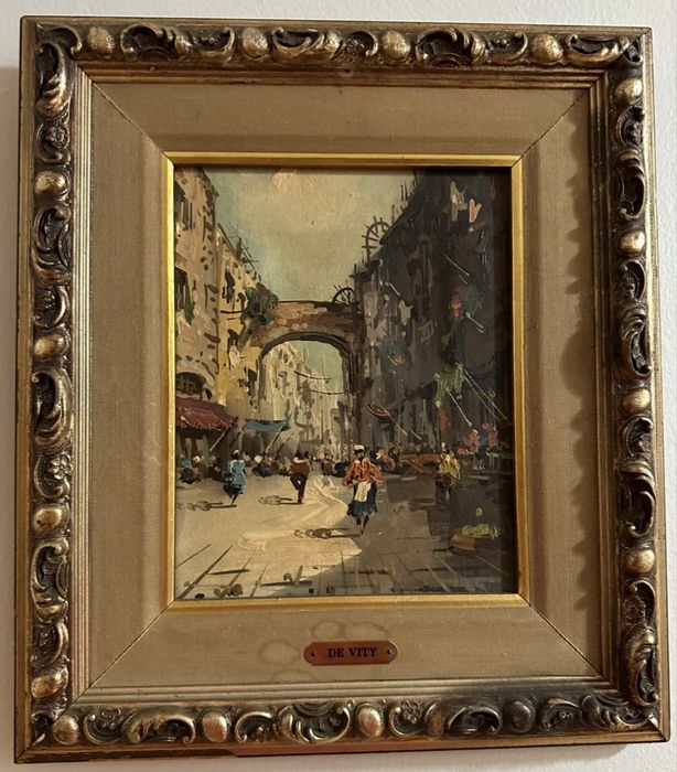 Antonio De Vity . Obraz malowany na płótnie