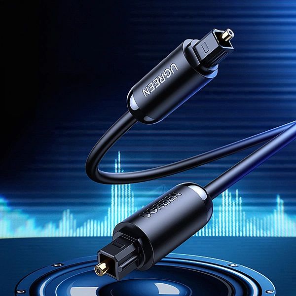 Kabel Ugreen AV122, 70890 optyczny audio Toslink / SPDIF 1m - czarny