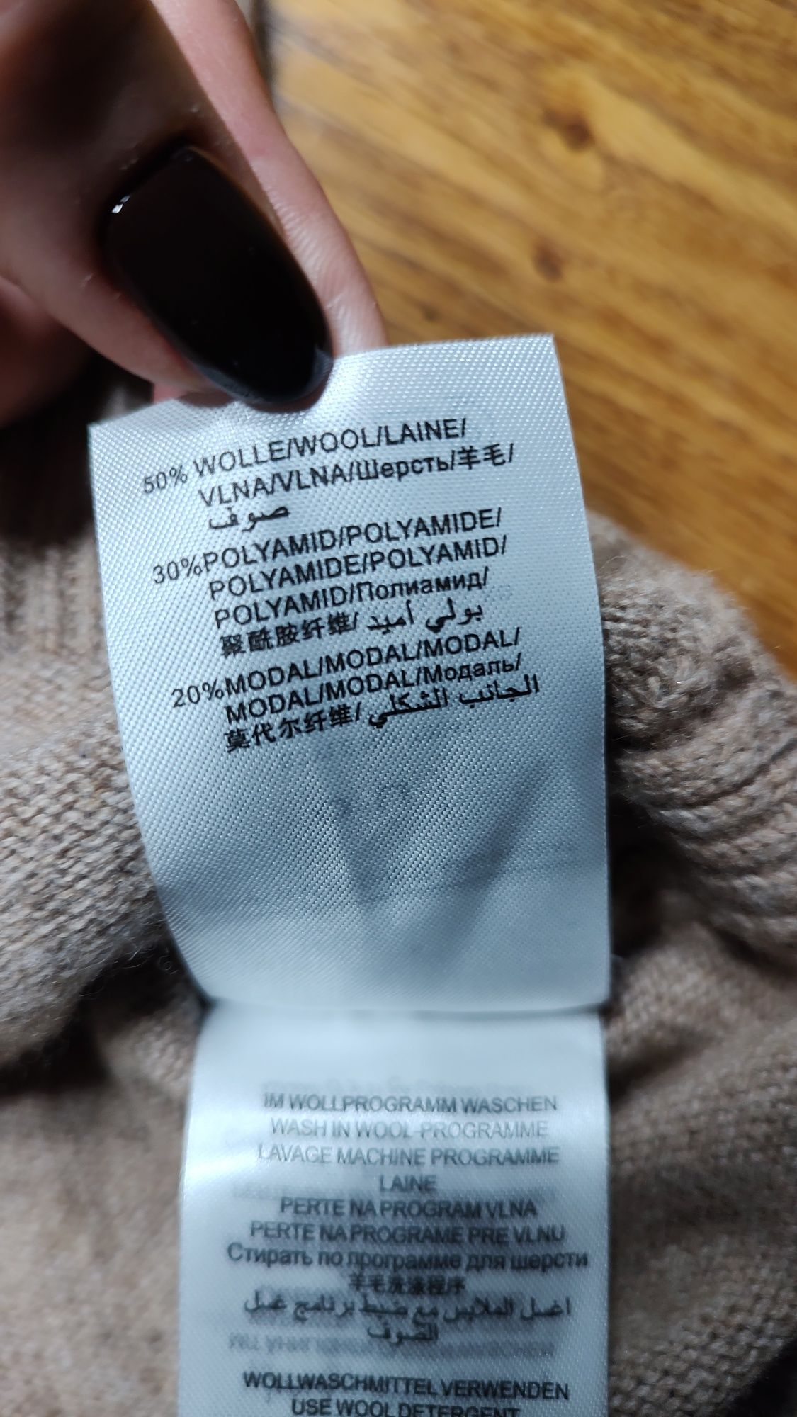 Sweter 50% wełny niemieckiej marki Oui