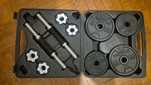 Halteres de Musculação 20 kg Conjunto