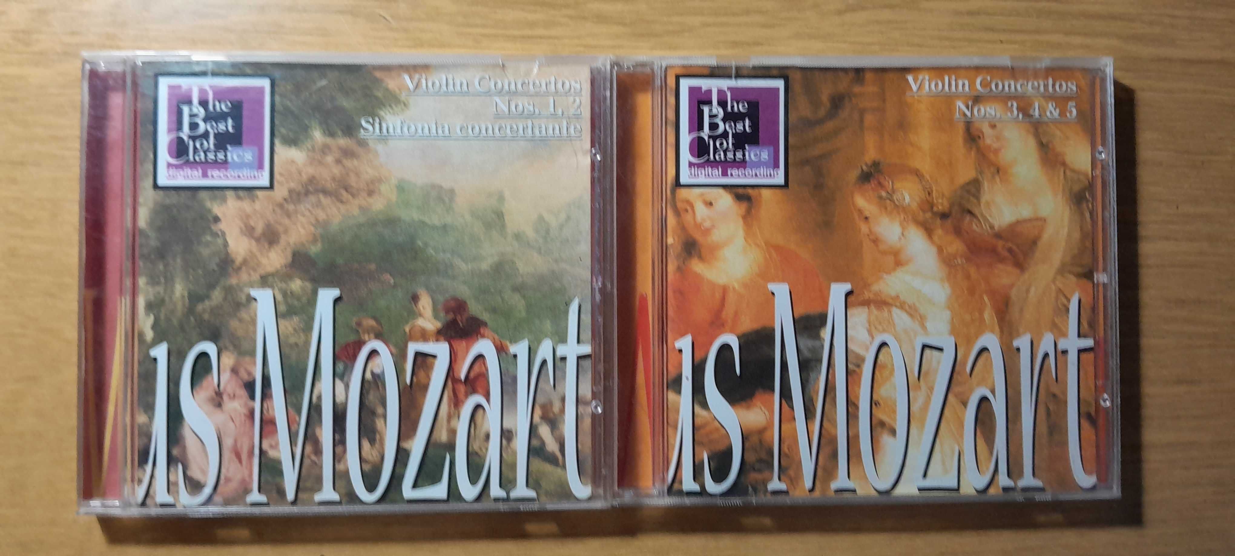 В.А.Моцарт "Концерты для скрипки №1, 2. №3,4,5". "Шедевры" CD-диски. .