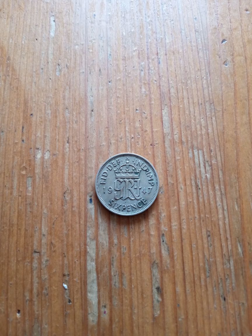 Moneta sixpence 1947, Anglia