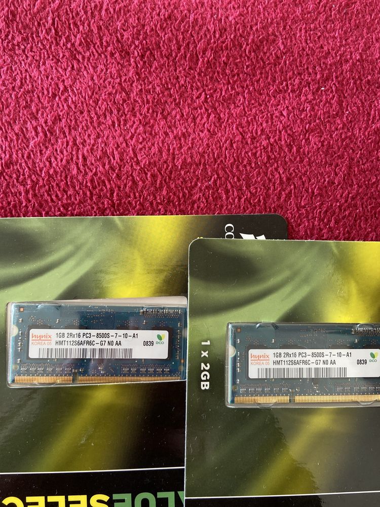 Memorias ram 1gb
