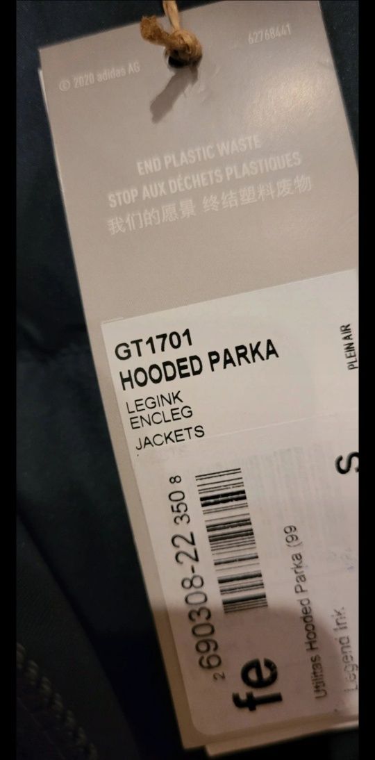 Kurtka zimowa/Parka Adidas,Granatowa, roz. S