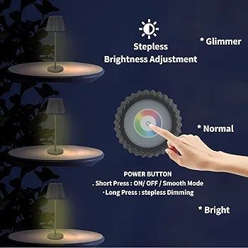 Lampka Led Bezprzewodowa Dotykowa Wodoodporna Wewnetrzna i Zewnetrza