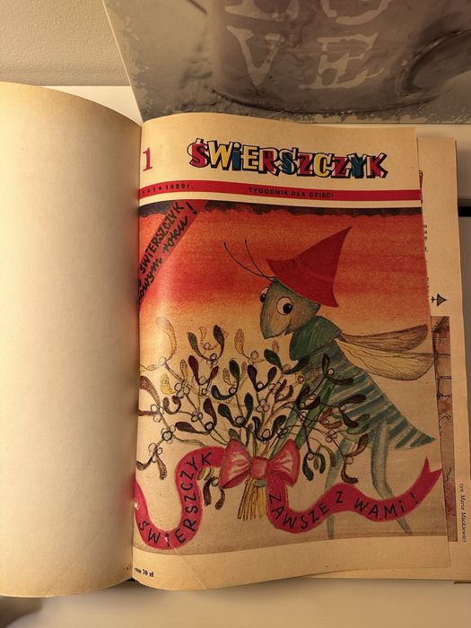 Świerszczyk 1989 wszystkie tygodniki oprawione