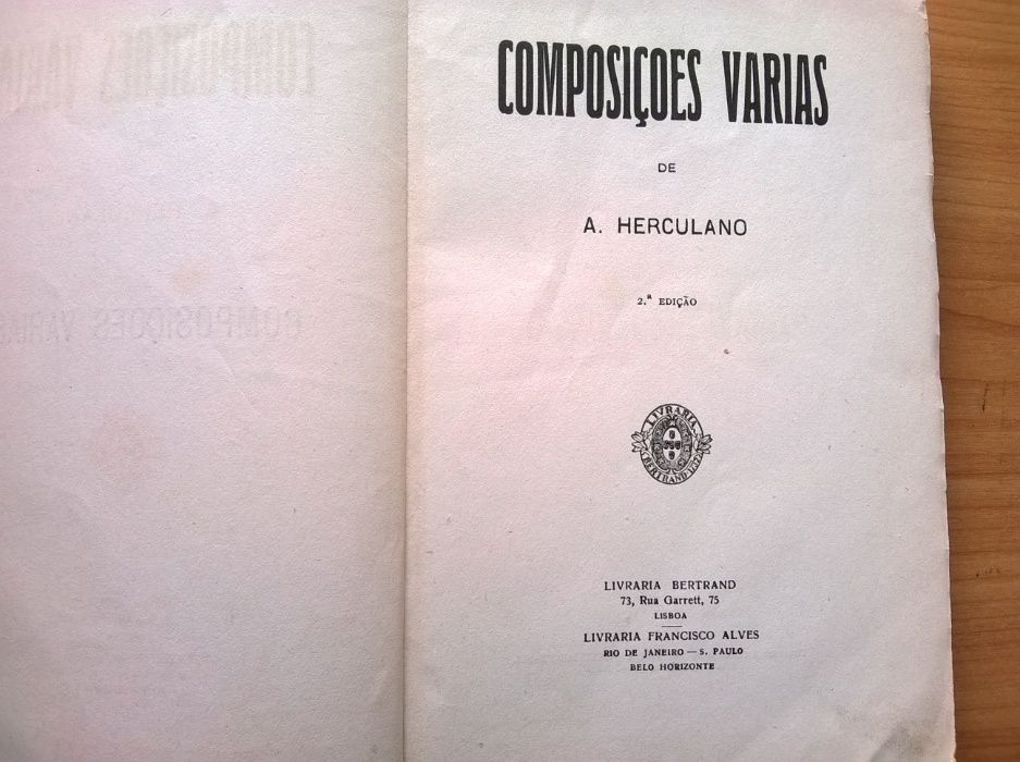 Composições Várias (2.ª ed.) - Alexandre Herculano