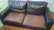 Sofa 3 lugares em couro