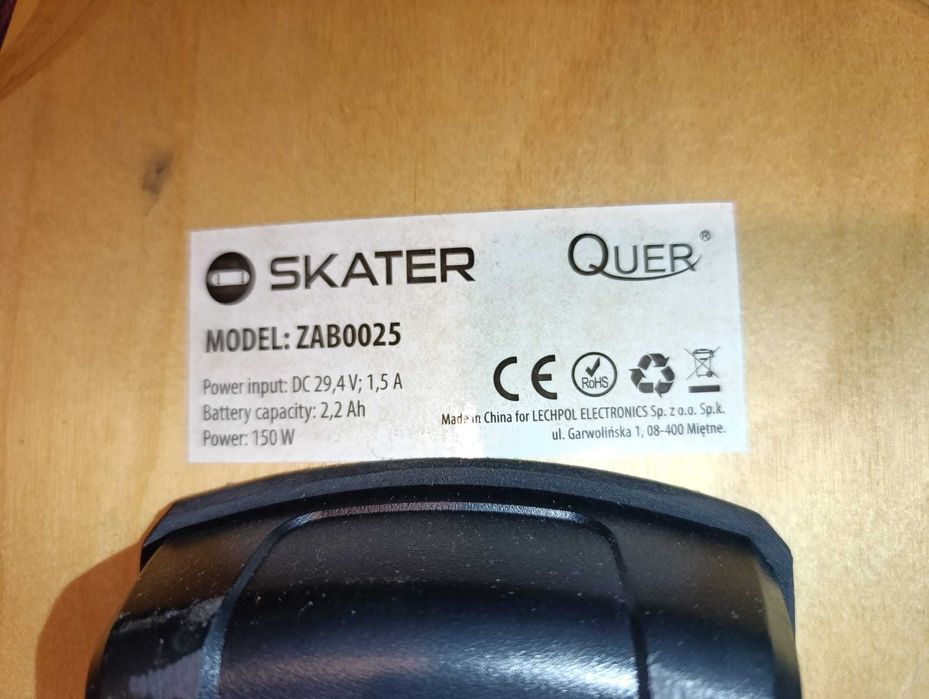 Deskorolka Elektryczna Skater Model ZAB0025