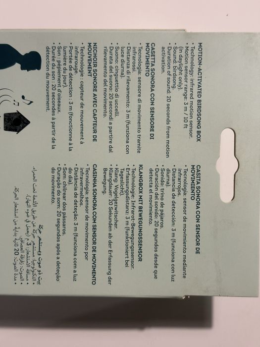 Caixa de Som Pássaros Legami The Sound of Nature