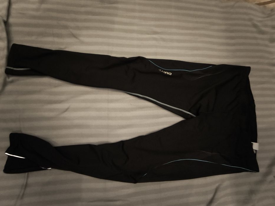 Czarne Męskie Spodnie Treningowe Legginsy Craft XXL