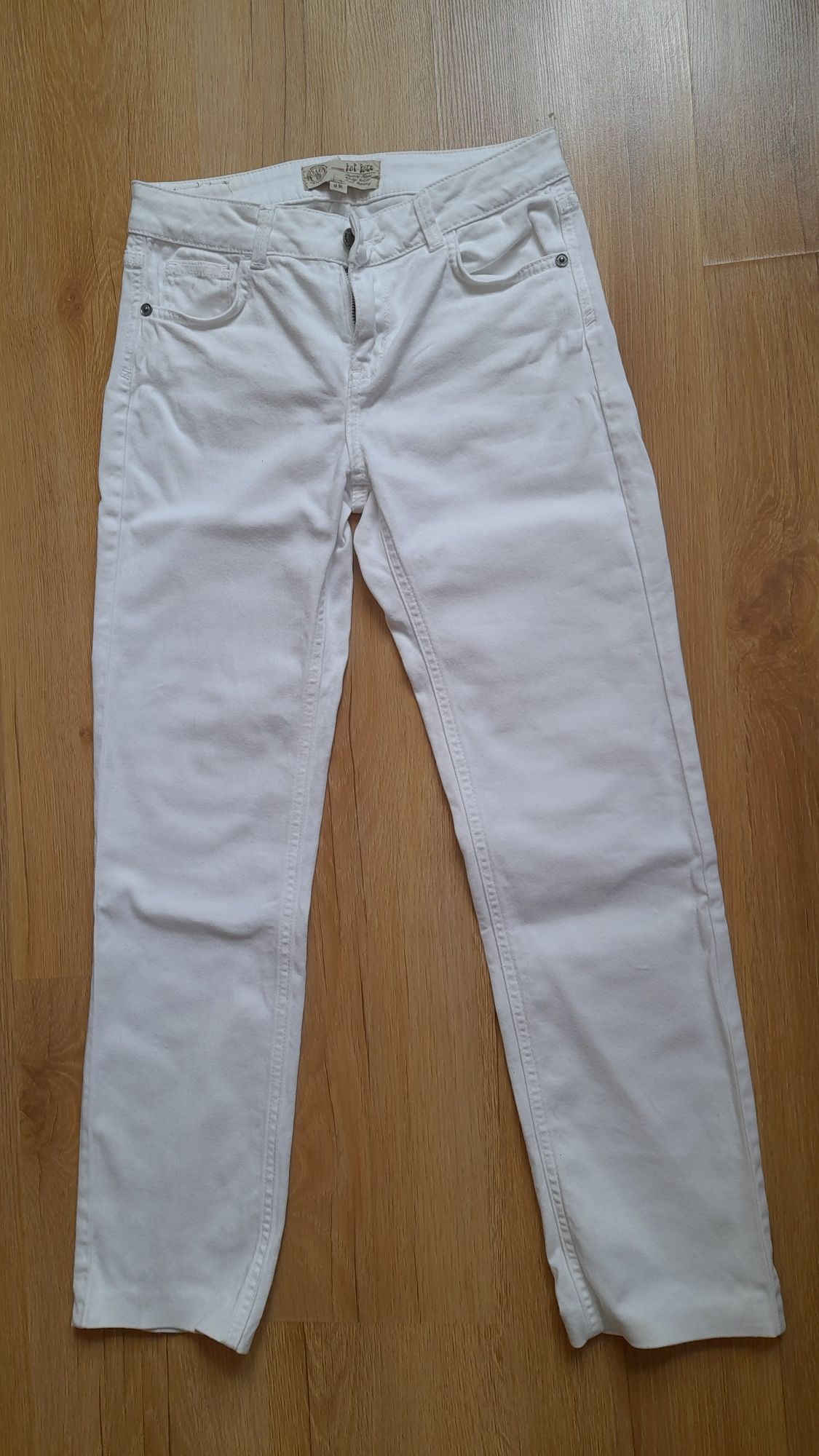 Spodnie jeansowe białe damskie rozmiar 36