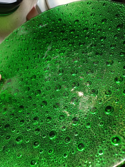 Patera/talerz/asteroid/ zielony/szmaragdowy