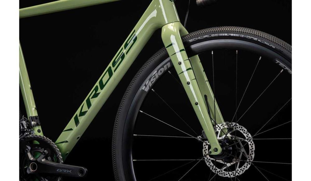 Rower gravel Kross Esker 8.0 2024 zielony M, L, XL - sklep Śląsk