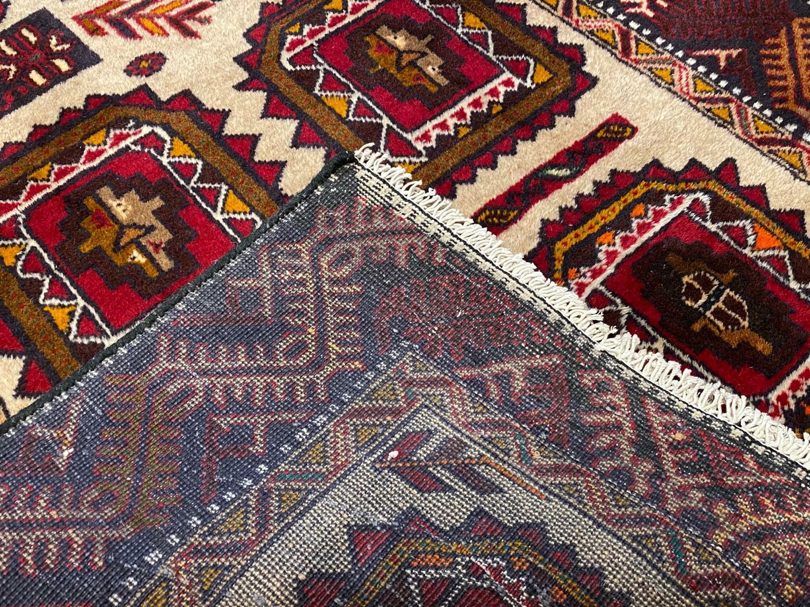 Beludżystan - Beludż 190 # 103 Perski dywan ręcznie tkany  - wełniany