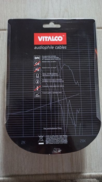 KABEL 2XRCA 3m wtyczki kątowe