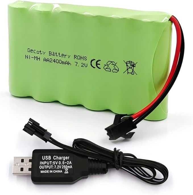 Akumulator Bateria Gecoty 7,2V NI-MH 2400mAh do zdalnych samochodów