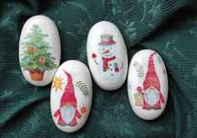 Mydełka Boże Narodzenie decoupage