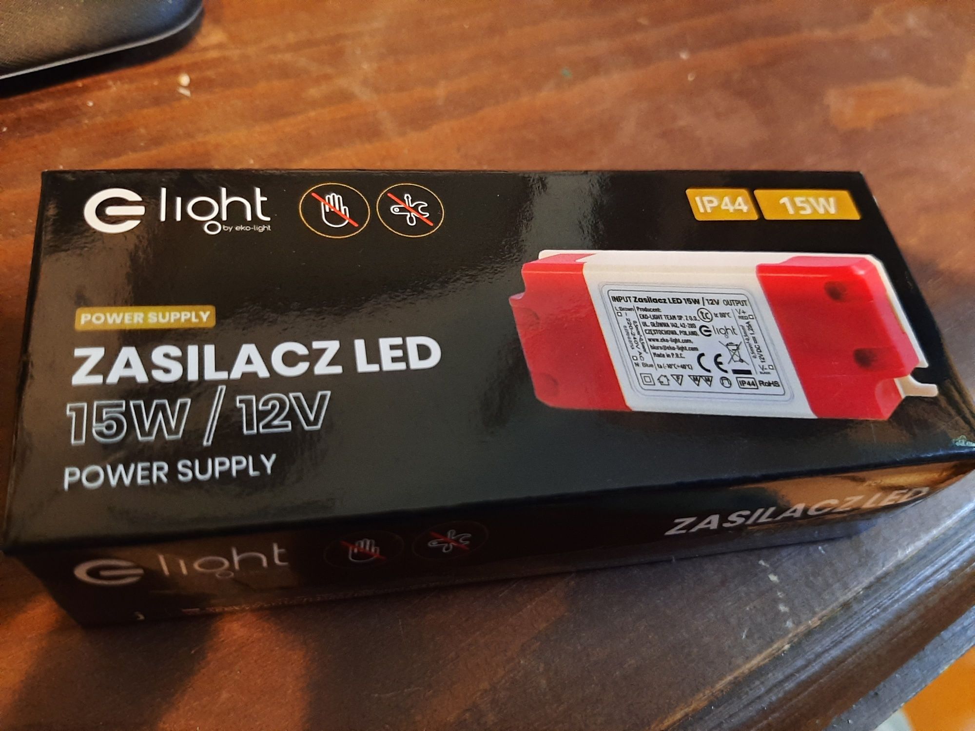 Zasilacz Led 15W 12V power supply Eko-light