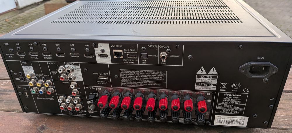 Amplituner sieciowy Pioneer VSX 922K wysoki model. Oryg Pilot. Polecam
