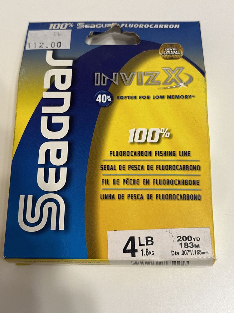 Seaguar fluorocarbon Invizx 4lb- 1.8kg / 183m