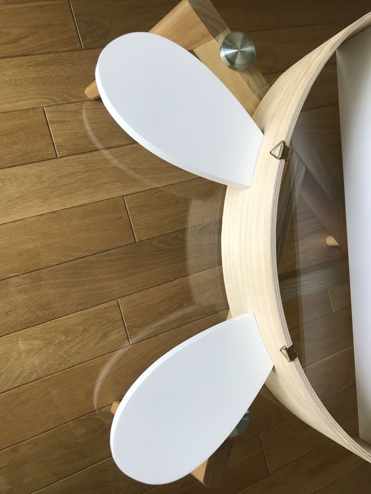 Półka ścienna wisząca, pokój dziecięcy drewniania 50 x 9,5 biała ZARA