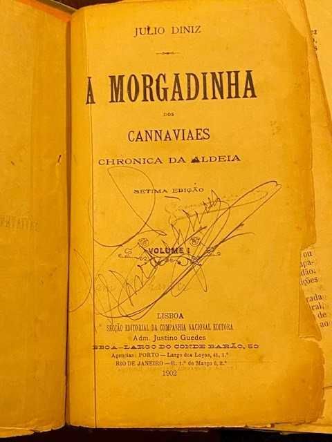 Livro Antigo – A Morgadinha dos Canaviais [1902]