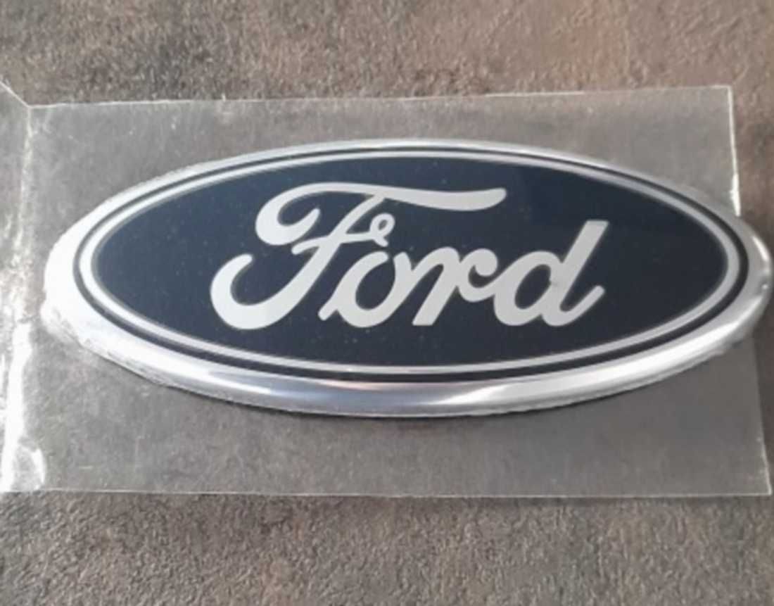 Nowy emblemat FORD znaczek 150x60mm logo niebieskie niebieski