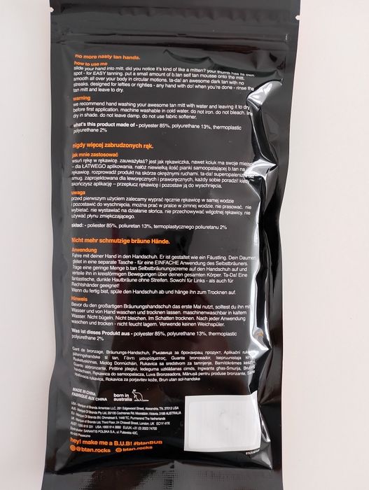 Rękawica do aplikacji samoopalacza B.Tan czarna