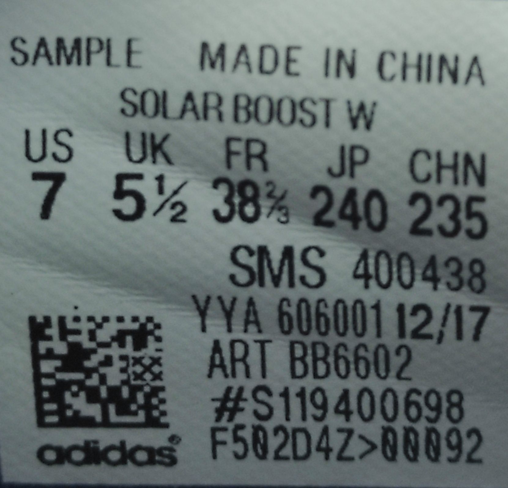 Adidas Solar Boost