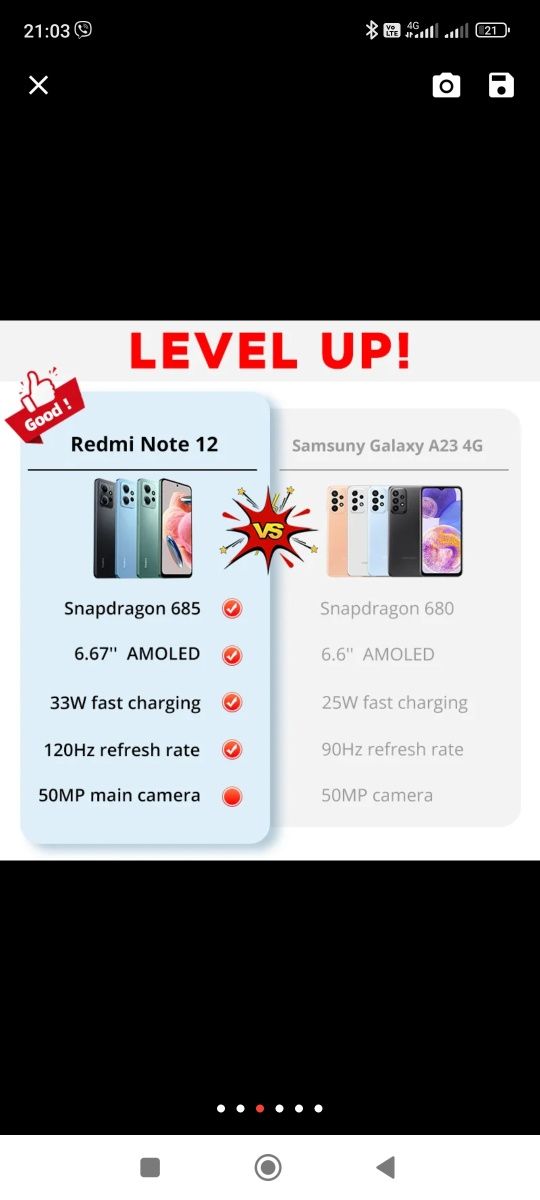 Смартфоны  Redmi Note 12 8/128; 8/256;  Redmi Note 13 NFC 8/256