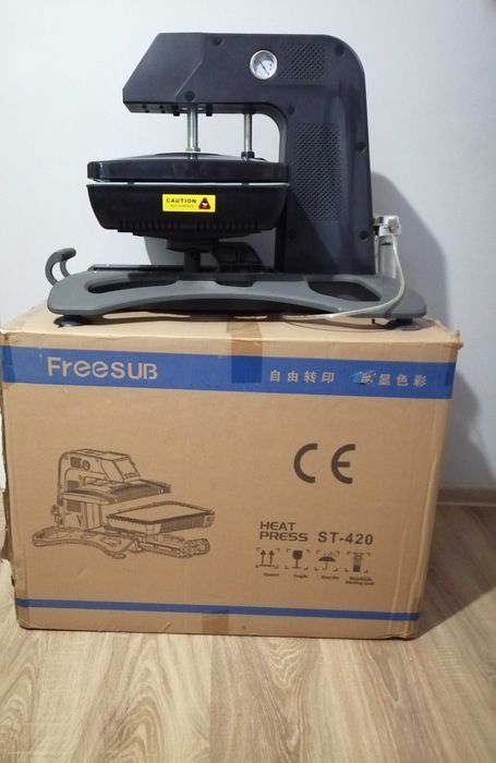 Pneumatyczno Automatyczna Prasa Termotranferowa 3D COMBO ALLinONE