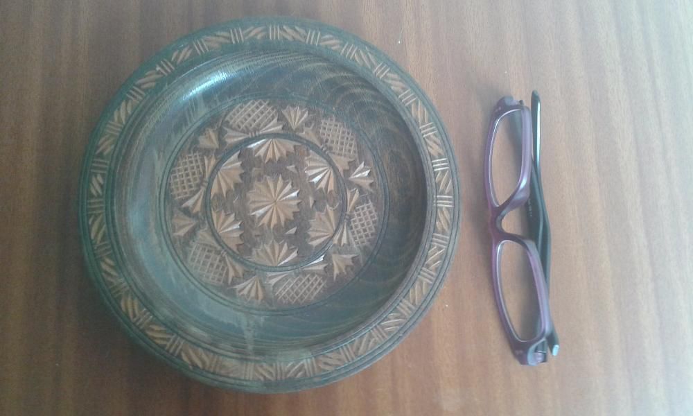 Prato dec. em Madeira fabrico Alemão