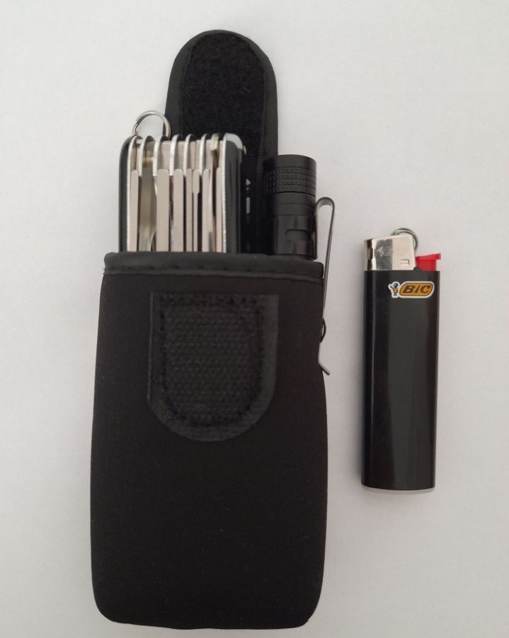 Pochwa,etui na edc, szpej, ze szlufką.Z soft shellu.