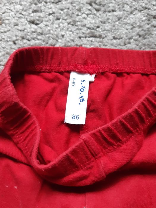 Legginsy świąteczne bluzka świąteczna Zestaw świąteczny 86 cm