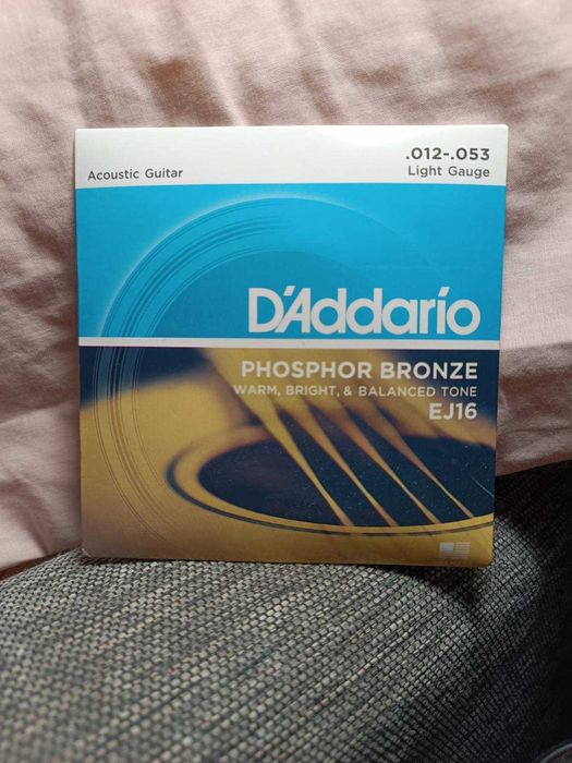 Струни для акустичної гітари daddario ej16  12 53