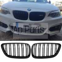 Bmw serie 2 f22 f23 f87 grelhas duplas preto brilhante