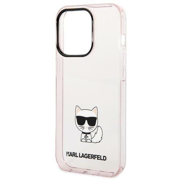 Karl Lagerfeld Etui iPhone 14 Pro Max Choupette Body, Różowy