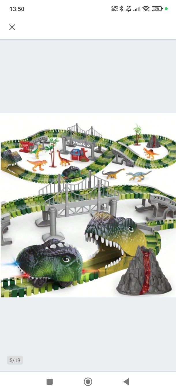 Tor samochodowy dinozaury
