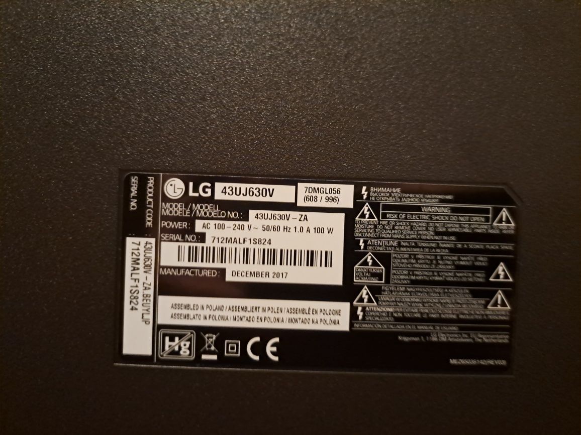 Vendo TV LG 43 polegadas