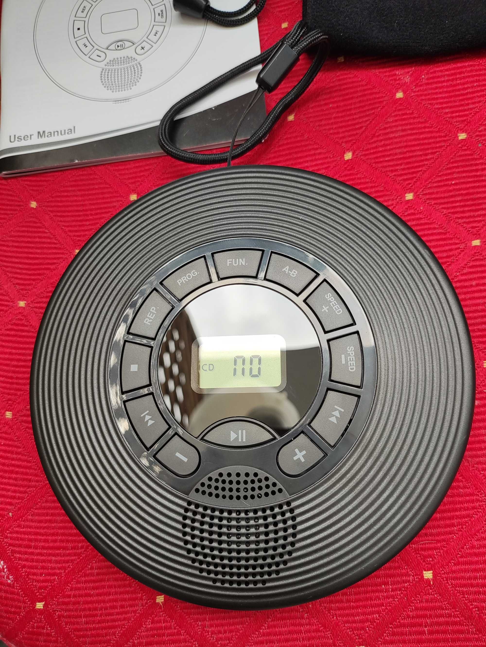 Odtwarzacz CD MP3 Bluetooth do samochodu Walkman Discman USB Dyskmen