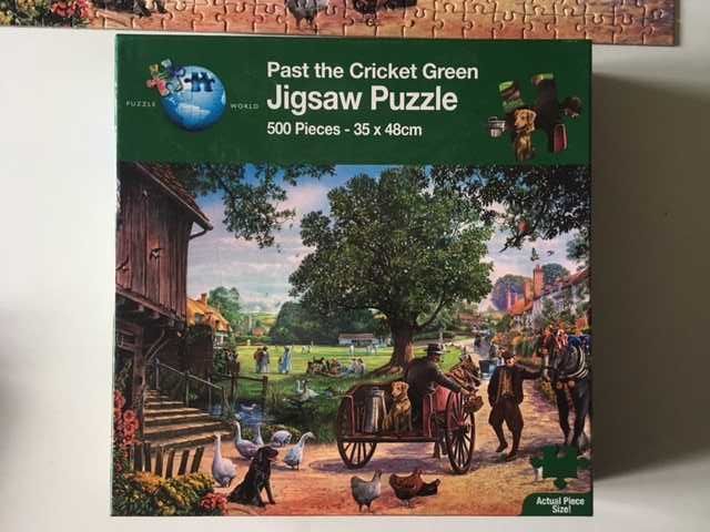 puzzle 500-za zielonym polem do krykieta -jigsaw