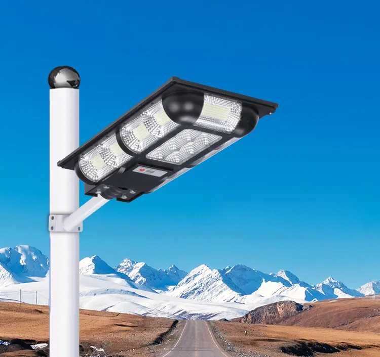 LAMPA SOLARNA ogrodowa uliczna latarnia Czujnik Pilot Uchwyt