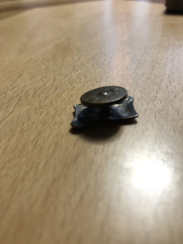 Pin broszka srebrna pięciolinia z nutami kluczem A-ri-on