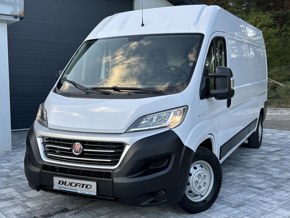 Fiat Ducato L3H2 Wzmacniany DMC 3500kg / 2.3 150km bez ADBLUE / Ładowność 1485kg / Gotowy do pracy po serwisie / Salon PL / 1 Właściciel / FV23%  Euro6 / Drzwi tył 270* /  Stan bardzo dobry / Bez wkładu finansowego